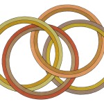 Deirdre Woods Multi interlocking rings